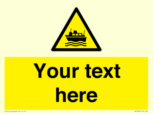 Custom warning ferries crossing vessels